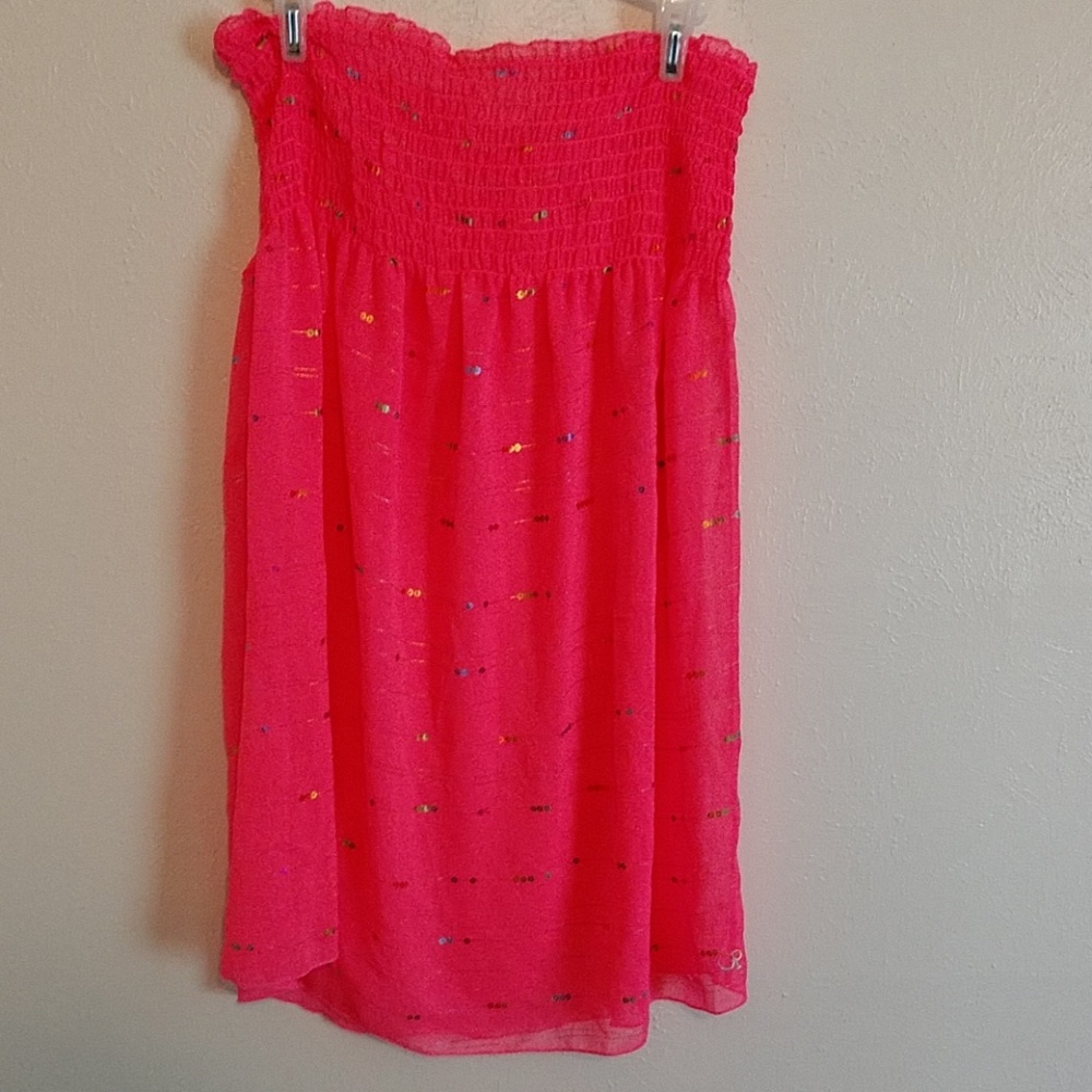 OP Hot Pink Swim Suit Cover Up Size 15-17